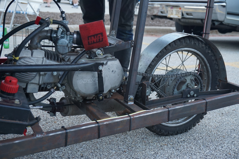 I unfortunately can’t remember if that’s a lawn mower or moped motor, but I’m sure it’s more than sufficient.